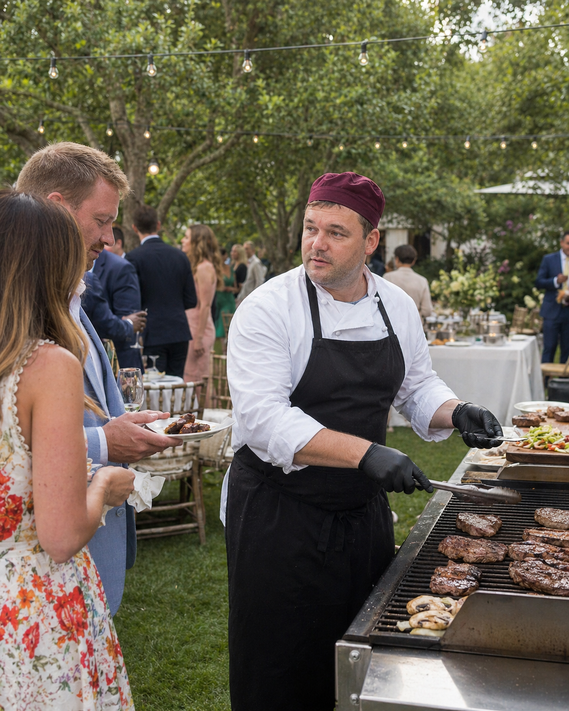 Bryllup med privat kok og buffet